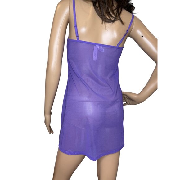 Vintage Y2K 2001 Victorias Secret Purple Sheer Nightie S‎ NWT - Picture 3 of 9